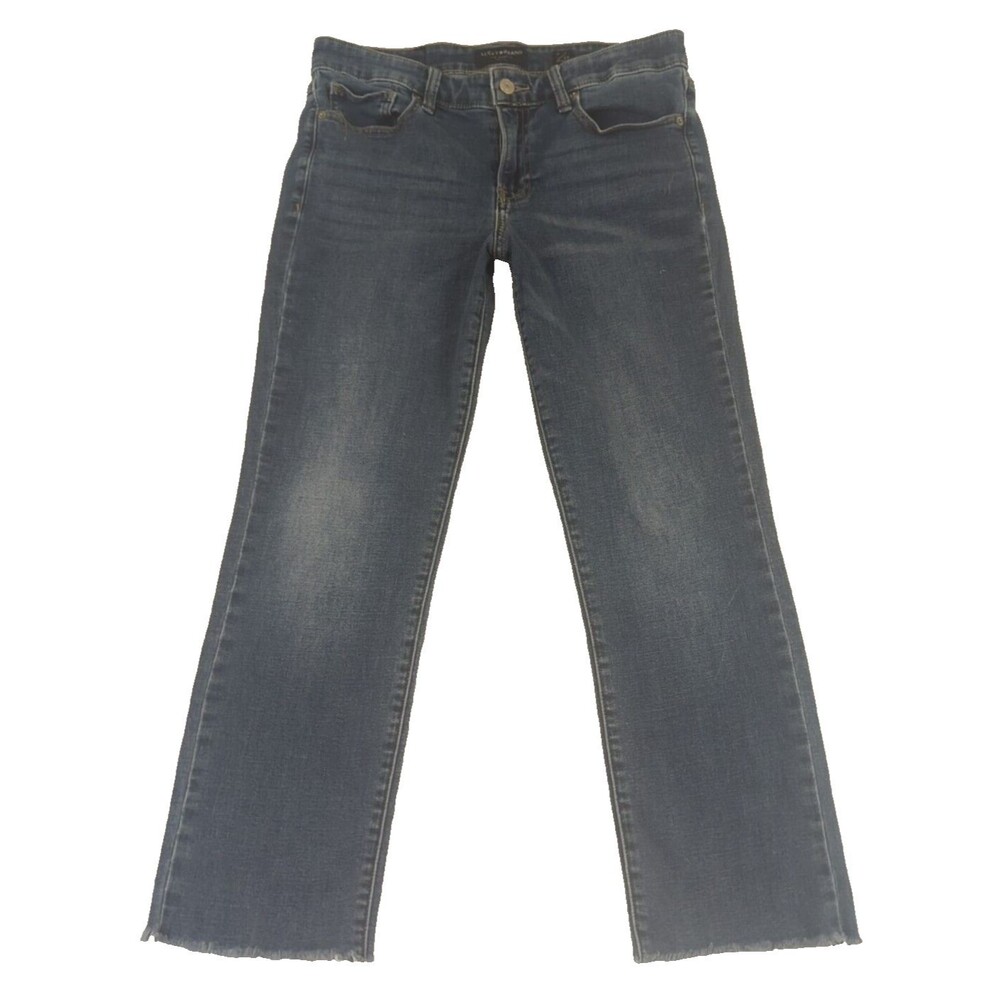 Lucky Brand Womens Jeans Mid Rise Sweet N Straight Blue 8/29 Raw Hem 30X25